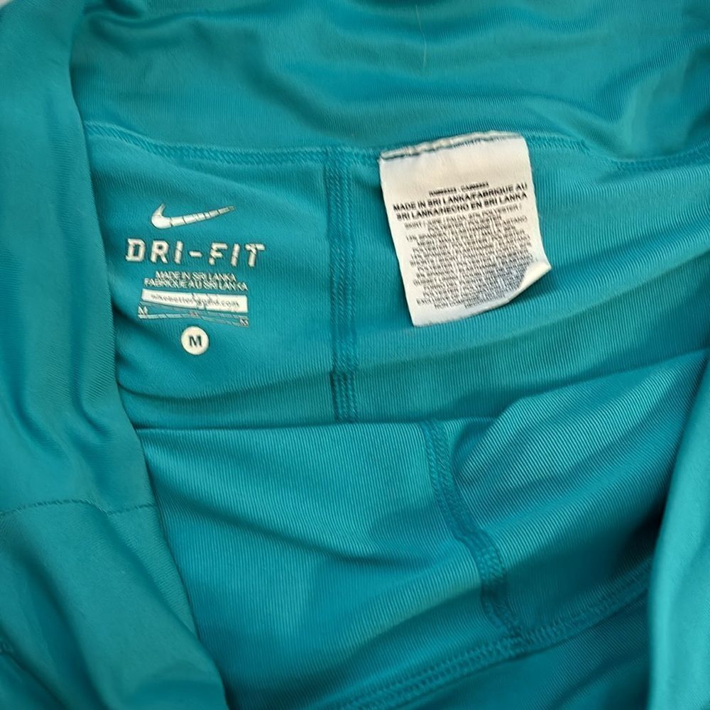 Nike dri fit teal tennis skirt with gray trim - sz M - EUC - retro vintage feel - Picture 5 of 6